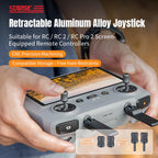 For DJI RC / RC 2 / RC Pro 2  2pcs STARTRC Foldable Metal Joystick Thumb Rocker, For DJI RC / RC 2 / RC Pro 2