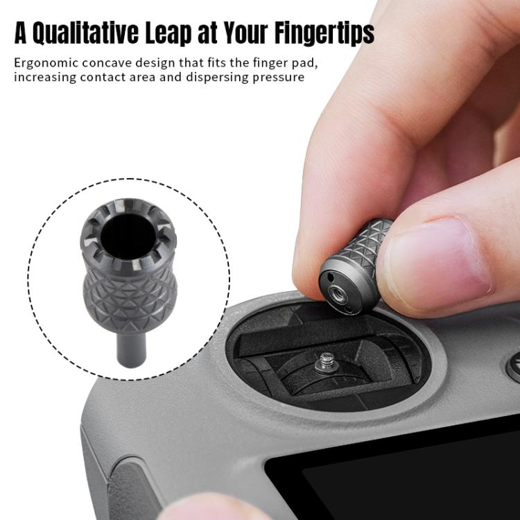 For DJI RC / RC 2 / RC Pro 2  2pcs STARTRC Foldable Metal Joystick Thumb Rocker, For DJI RC / RC 2 / RC Pro 2