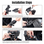 STARTRC Helmet Chin Mount Clip For GoPro, Insta360, DJI and Other Action Cameras, Helmet Chin Clip