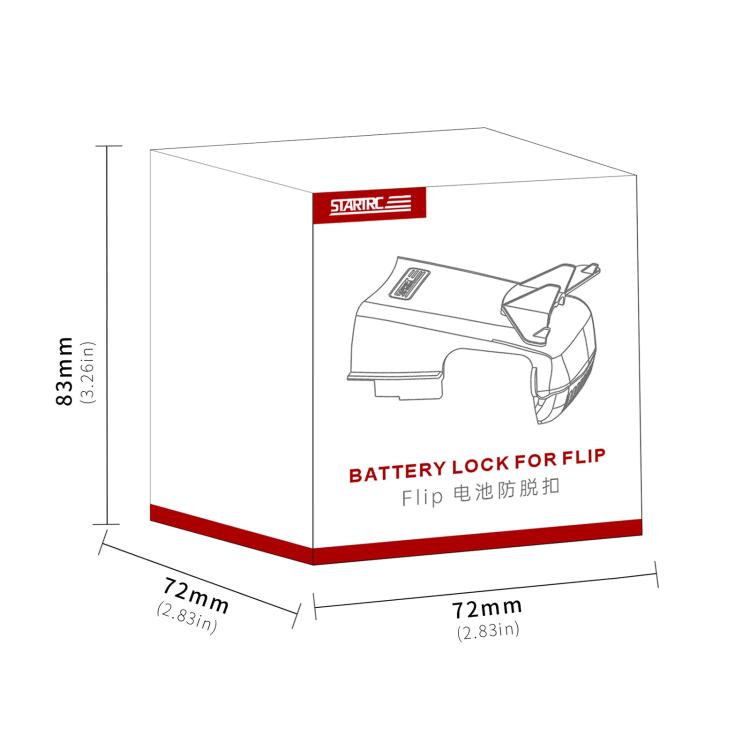 For DJI Flip STARTRC Battery Quick-release Flying Tail Cover, For DJI Flip