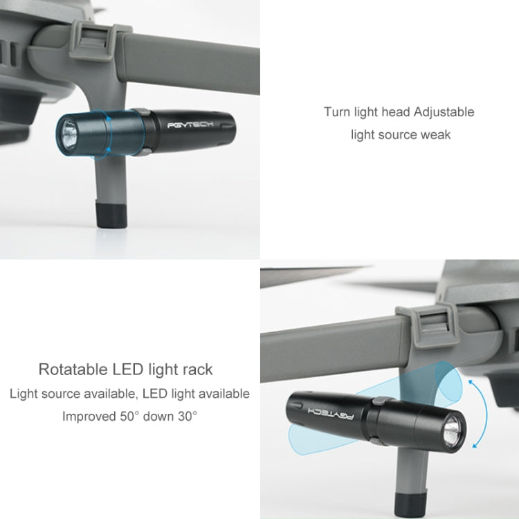 PGYTECH P-HA-030 LED Night Flight Light Shock Absorption Landing High Stand for DJI Mavic 2, P-HA-030 For DJI Mavic 2