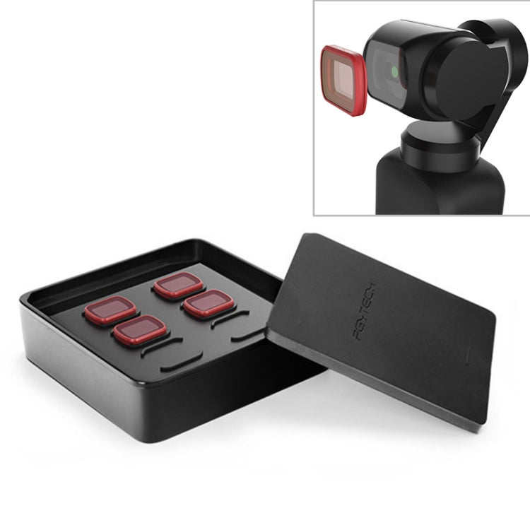 4 PCS PGYTECH P-18C-013 ND Dimming Suit Profession Diving Color Lens Filter for DJI Osmo Pocket, P-18C-013