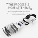 VR SHINECON G06E Virtual Reality 3D Video Glasses Suitable for 4.7 inch - 6.1 inch Smartphone with Headset, G06E