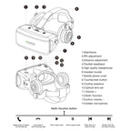 VR SHINECON G06E Virtual Reality 3D Video Glasses Suitable for 4.7 inch - 6.1 inch Smartphone with Headset, G06E