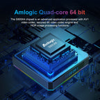 X96 X4 8K Smart TV BOX Android 11.0 Media Player with Remote Control, Amlogic S905X4 Quad Core ARM Cortex A55, RAM: 4GB, ROM: 64GB, Support 100M, Dual Band WiFi, Bluetooth, EU Plug, 4GB+64GB