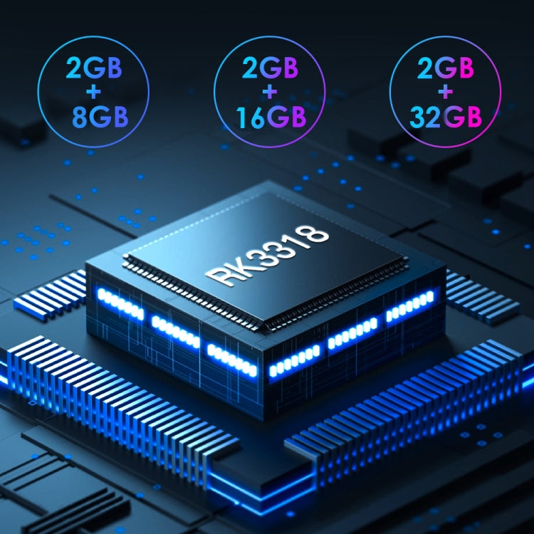 H50 Mini 4K Smart Network TV Box, Android 10.0, RK3318 Quad Core, 2GB+32GB, EU Plug, 2GB+32GB