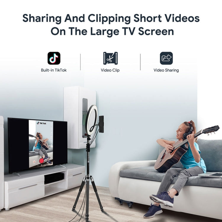 KA2 Video Calling on TV Android 10.0 Smart TV Box with Remote Control, Amlogic S905X4 Quad Core Cortex A35, 4GB+64GB, Dual-Band / Ethernet / Camera, KA2 4GB+64GB