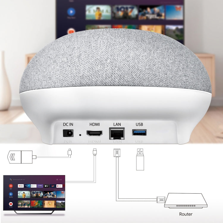 MECOOL KA1 Smart TV Speaker Android 11 TV Box with Remote Control, Amlogic S905X4 Quad Core Cortex-A55, 4GB+32GB, Dual-Band / Bluetooth / Ethernet / OTT, KA1-OTT