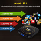 HK1 RBOX-H8S 4K Ultra HD Android 12.0 Smart TV Box with Remote Control, Allwinner H618 Quad-Core, 4GB+64GB, 4GB+64GB