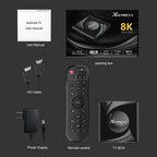 X88 Pro 13 Android 13.0 Smart TV Box with Remote Control, RK3528 Quad-Core, 2GB+16GB, 2GB+16GB