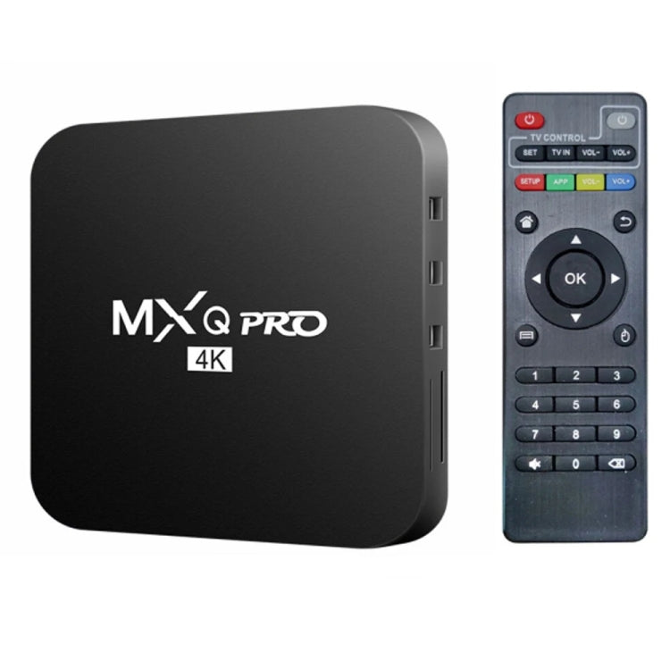 MXQ Pro 4K TV Box Rockchip RK3228A Quad Core CPU Android 7.1, 1GB+8GB wtih Remote Control, US Plug, 1GB+8GB