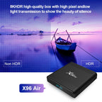X96 Air 8K Smart TV BOX Android 9.0 Media Player with Remote Control, Quad-core Amlogic S905X3, RAM: 4GB, ROM: 32GB, Dual Band WiFi, Bluetooth, AU Plug, 4GB+32GB