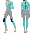 SLINX 1710 3mm Neoprene Super Elastic Wear-resistant Warm Contrast Long-sleeved One-piece Diving Wetsuit for Women, XS, S, M, L, XL