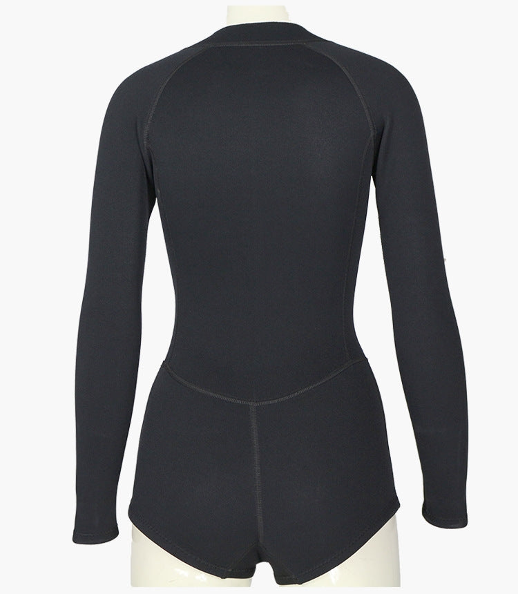 SLINX 1832 2 in 1 2mm Neoprene Super Elastic Warm One-piece Bikini Quick-drying Wetsuit for Women, with Warm Diving Stocking, XS, S, M, L, XL