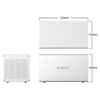 ORICO Honeycomb Series WS400U3 SATA 3.5 inch 40TB USB 3.0 4 Bays Aluminum Alloy HDD / SSD Enclosure, USB 3.0 4 Bays