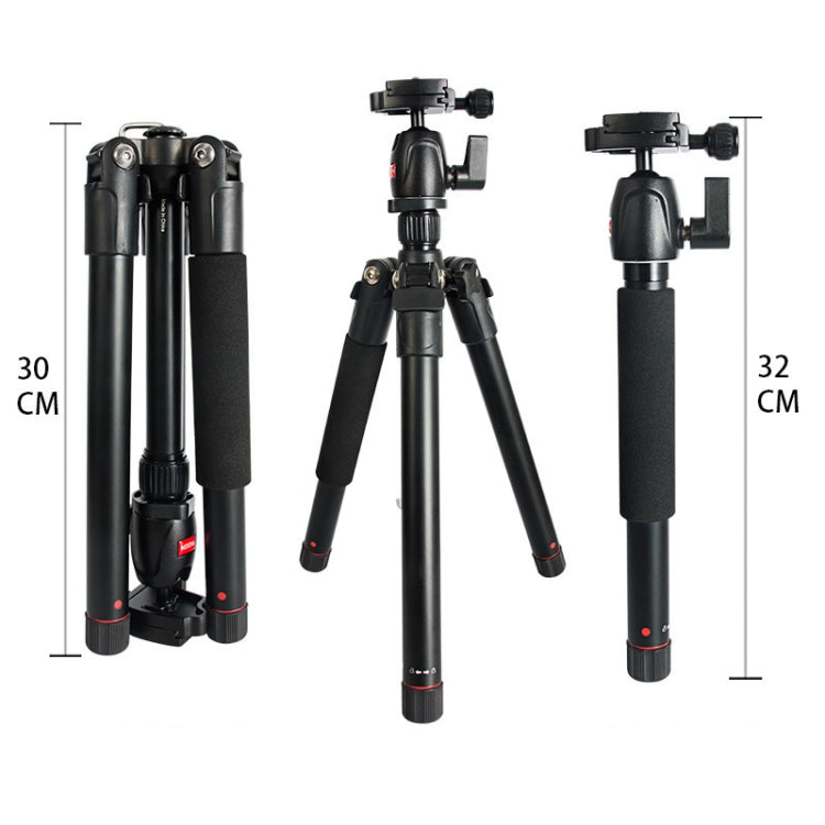 BEXIN MS12 Portable Lightweight Camera Ball Head Tripods Stand for Digital SLR DSLR camera