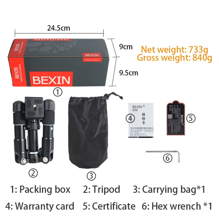 BEXIN Mate 10 Desktop Mini Ball Head Camera Tripods for DSLR Slr Camera