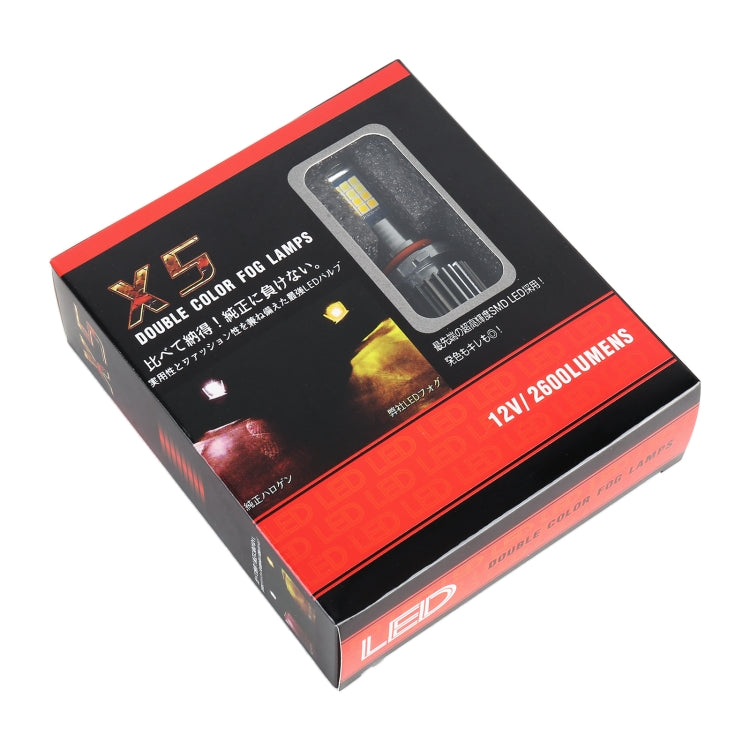 2 PCS DC12-24V / 10.5W Car Fog Lights with 24LEDs SMD-3030 & Constant Current, Box Packaging, 9005, 9006, H3, H11
