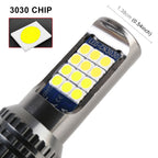2 PCS DC12-24V / 8.6W Car Double Colors Fog Lights with 24LEDs SMD-3030 & Constant Current, Bag Packaging, 9005, 9006, H11 / H8