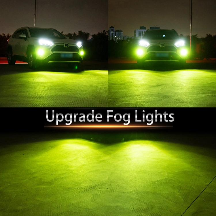2 PCS DC12-24V / 8.6W Car Double Colors Fog Lights with 24LEDs SMD-3030 & Constant Current, Bag Packaging, 9005, 9006, H11 / H8