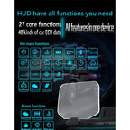 C1 OBD2 + GPS Mode Car HUD Head-up Display Compass / Speed / Water Temperature / Voltage Display / Speed / Fault Alarm / Navigation Function, C1 With Navigation Function