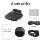 C1 OBD2 + GPS Mode Car HUD Head-up Display Compass / Speed / Water Temperature / Voltage Display / Speed / Fault Alarm / Navigation Function, C1 With Navigation Function