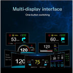 C1 OBD2 + GPS Mode Car HUD Head-up Display Compass / Speed / Water Temperature / Voltage Display / Speed / Fault Alarm / Navigation Function, C1 With Navigation Function