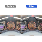 5 in 1 Car Carbon Fiber Speed Dashboard Decorative Sticker for Nissan 370Z Z34 2009-, Left and Right Drive Universal, Speed Dashboard
