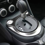 Car Carbon Fiber Whole Gear Position Console Panel Decorative Sticker for Nissan 370Z Z34 2009-, Left and Right Drive Universal, Whole Gear Position Console Panel