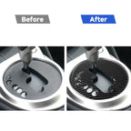 Car Carbon Fiber Manual Transmission Panel Decorative Sticker for Nissan 370Z Z34 2009-, Manual Transmission Left Drive, Manual Transmission Right Drive