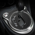 Car Carbon Fiber Gear Shift Panel Decorative Sticker for Nissan 370Z Z34 2009-, Gear Shift Panel Left Drive, Gear Shift Panel Right Drive