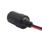 3360 12-24V 10A DIY Soldered Cigarette Lighter Charger Female Plug Socket, 30cm, 1m