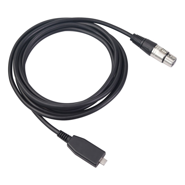 TY18 USB-C / Type-C Male to Cannon Female Microphone Recording Cable, 2m