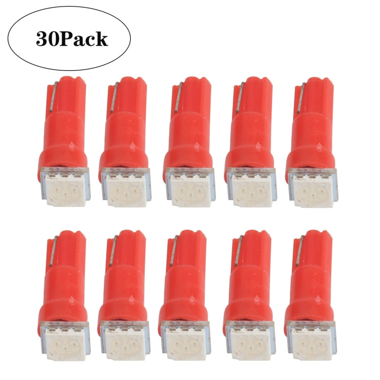 30 PCS T5 Car Modification LED Indicator Light Red Light, A3892