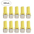 30 PCS T5 1LED SMD-5050 Car Modification LED Indicator Light Yellow Light, A3893