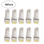 30 PCS T5 1LED SMD-5050 Car Modification LED Indicator Light White Light, A3896