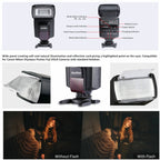 Godox TT520II 433MHZ Wireless 1/300s-1/2000s HSS Flash Speedlite Camera Top Fill Light for Canon / Nikon DSLR Cameras, TT520II