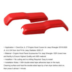 2 PCS Car Engine Hood Hinge Cover Decorative Cover for Jeep Wrangler JL JLU 2018-2020, Car Engine Hood Hinge Cover