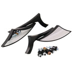 Motorcycle Rearview Side Mirrors for Harley Dyna Touring, MB-MR031-BK