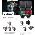 Godox V860IIS 2.4GHz Wireless 1/8000s HSS Flash Speedlite Camera Top Fill Light for Sony DSLR Cameras, V860IIS for Sony