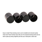 1 Pair Motorcycle Docking Hardware Point Cover Kit for Harley, MB-RLR002-BK
