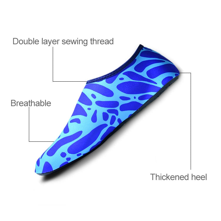 Non-slip Wear-resisting Thick Rubber Sole Diving Shoes and  Socks, One Pair, L, XL, XXL, XXXL