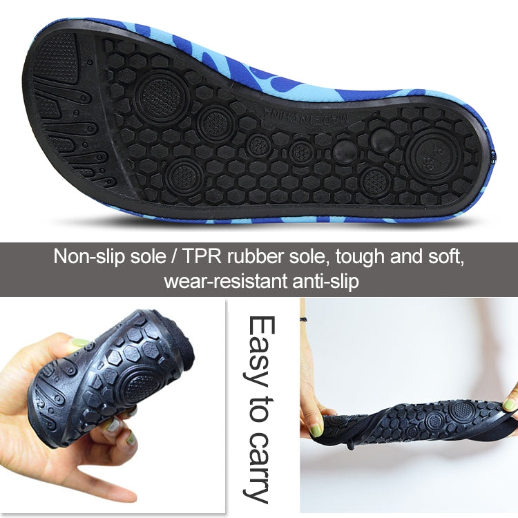 Non-slip Wear-resisting Thick Rubber Sole Diving Shoes and  Socks, One Pair, L, XL, XXL, XXXL