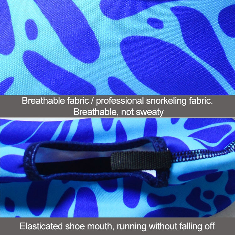 Non-slip Wear-resisting Thick Rubber Sole Diving Shoes and  Socks, One Pair, L, XL, XXL, XXXL