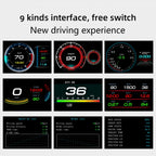 F9 OBD2 Car HUD Head-up Display Speed / Water Temperature / Voltage Display, F9 OBD2