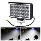 WUPP CS-1242A1 Car 4 inch Square 32LEDs Highlight Work Light Modified Front Bumper Lamp Spotlight, CS-1242A1