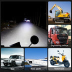WUPP CS-1242A1 Car 4 inch Square 32LEDs Highlight Work Light Modified Front Bumper Lamp Spotlight, CS-1242A1