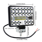 2 PCS WUPP CS-1243A1 Car 4 inch Square 20LEDs Highlight Work Light Modified Spotlight, CS-1243A1