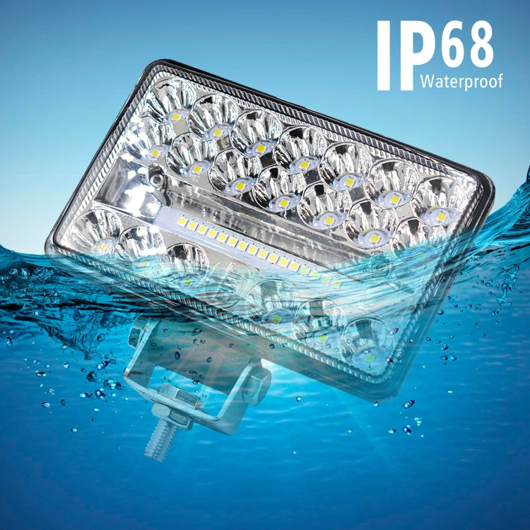 2 PCS WUPP CS-1243A1 Car 4 inch Square 20LEDs Highlight Work Light Modified Spotlight, CS-1243A1