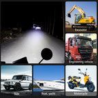 2 PCS WUPP CS-1243A1 Car 4 inch Square 20LEDs Highlight Work Light Modified Spotlight, CS-1243A1